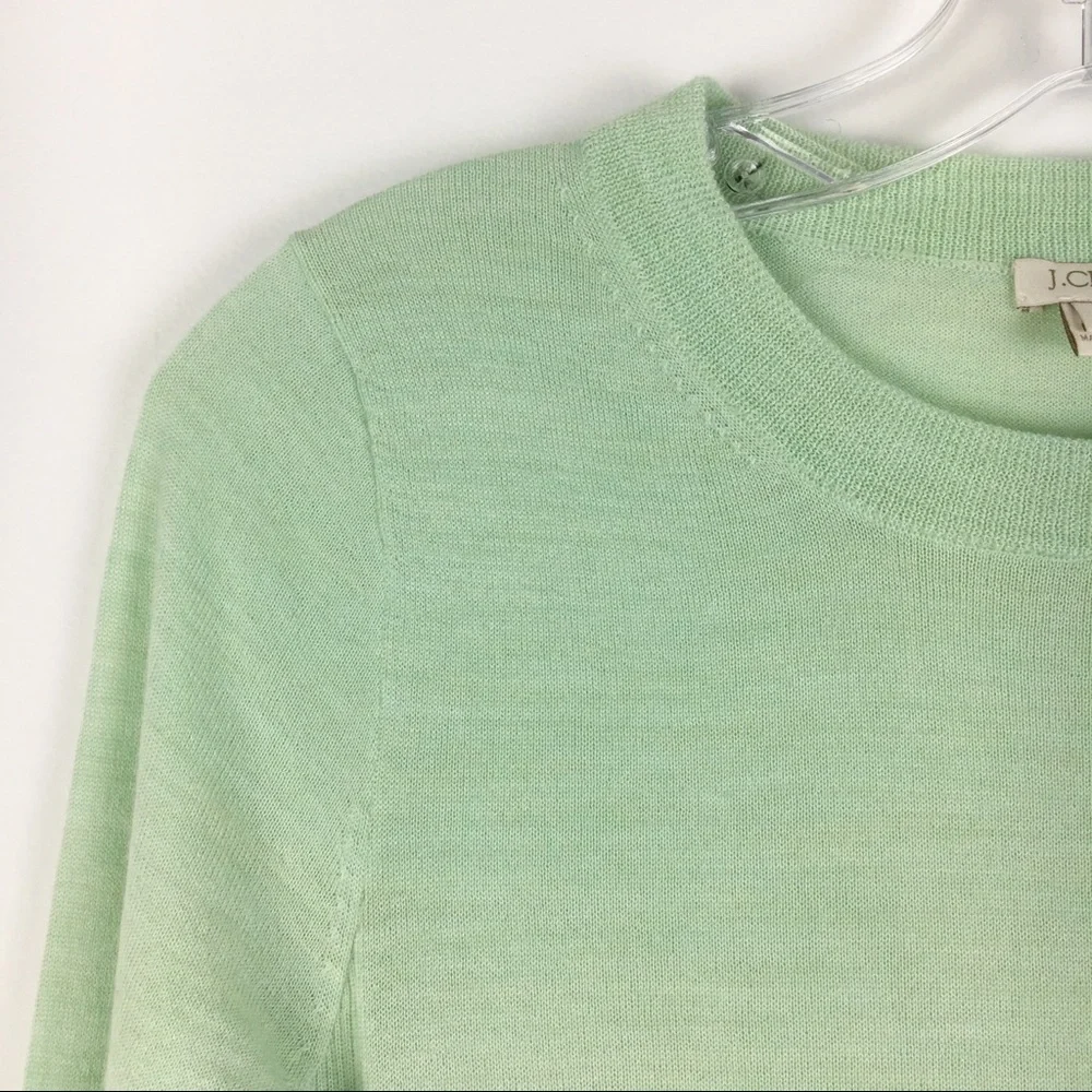 J.Crew Mint‎ Green Lightweight Crew Sweater XXS